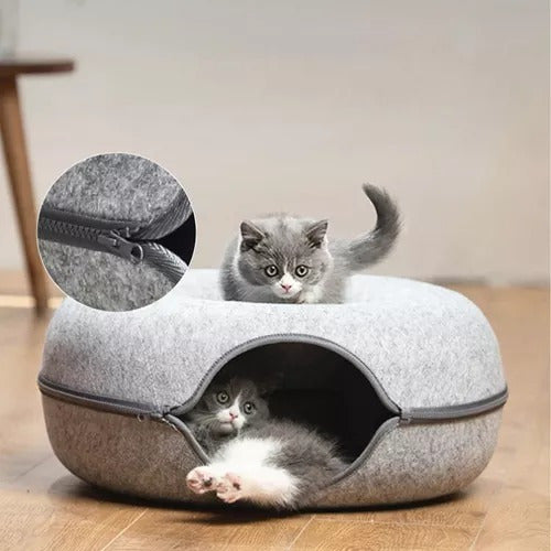 Generic Interactive Donut Tunnel Bed 50 cm. for Cats 2