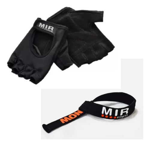 Mir Combo Leather Gym Gloves Training and Straps Mir-2289 Cuo 0