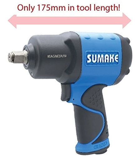 Sumake 12 Air Impact Wrench with Double Hammer; Maximum Weight 1