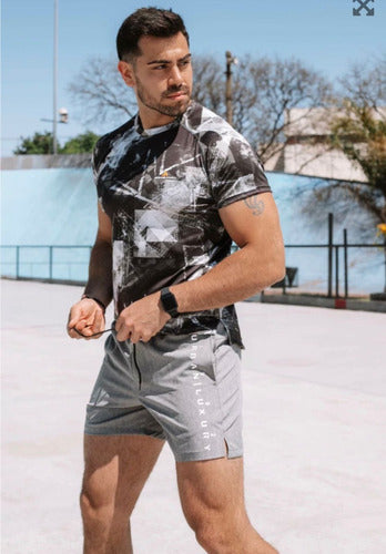 Men's Sublimated Sports T-Shirt Lycra Urban Luxury 31