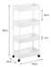 4-Tier Organizer Shelf Bathroom with Wheels - Limited Stock Offer Free Shipping 15