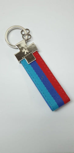 Peugeot Keychain France Flag Logo 0