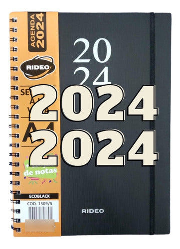 Rideo 2024 A4 Weekly Planner Plastic Cover 21 X 30 Cm 0