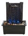 Pure Garden Three-Tier Waterfall Table Fountain with LED Lights 0