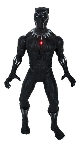 Boneco Pantera Negra Articulado Vingadores 30cm Com Som 5