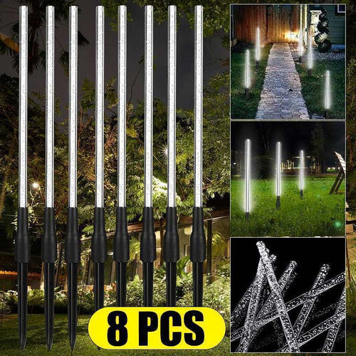 Liberte Premium Solar Led Stake Lights 8 Bright Acrylic Bubble Stakes 1