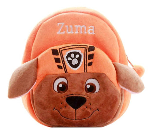 SPM Preschool Plush Backpack Puppy Zuma Orange 0