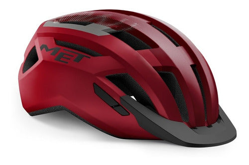MET Allroad Helmet with Visor and Rear Light - MTB Road Cycling 7
