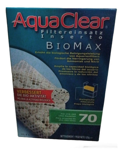 Repuesto Filtro Aquaclear 70 Bio-max Zeolita 125 Grs Acuario 0