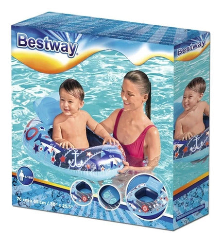 Bestway 34126 Under The Sea Kids Boat Float Blue 2