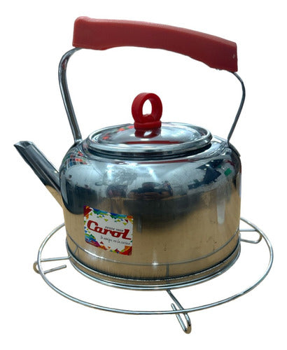 Carol Stainless Steel Teapot with Long Spout Handle 1.6L 4