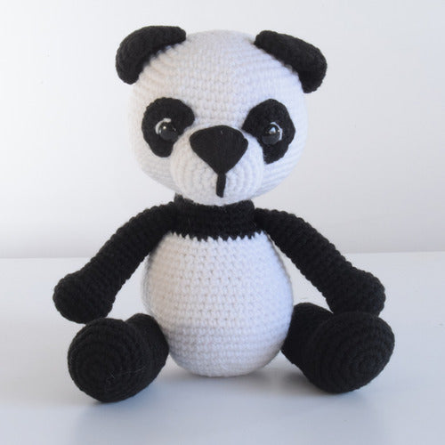 Generic Amigurumi Panda Lana Acrílica 24cm 2