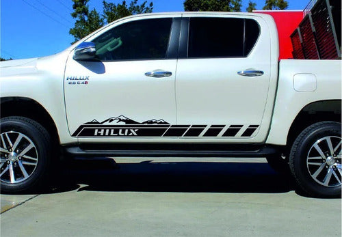 Oracal Toyota Hilux X2 Mountain Side Vinyl Stickers 0