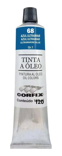 Tinta Óleo Corfix 120ml Cor 68 - Azul Ultramar Gr. 1 0