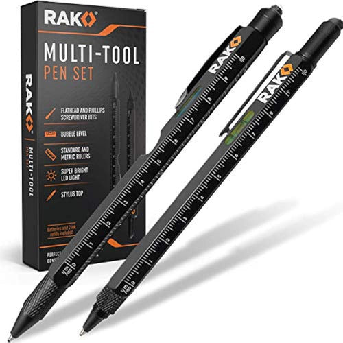 RAK Multi-Tool 2pc Pen Set - Luz LED, Lápiz Óptico De Pantalla Táctil 0