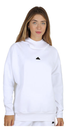 Adidas Z.N.E Women's Hoodie in White | Dexter 0