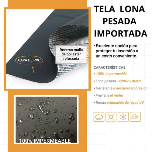 Funda Parrilla Lona Pesada Tromen Criolla / Tambor Chulengo 4