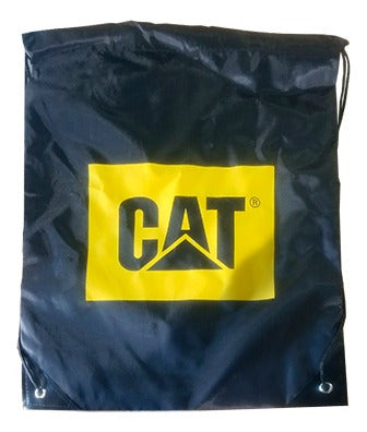 Mochila Bolso Cat Lona Negro/amarillo - Tecnobox 0