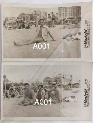 2 Antiguas Fotografías 1955. Rambla Casino Mar Del Plata 0