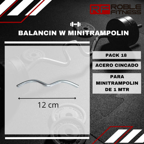 W Balancin Soporte Para Minitramp Pack X18 Entrenamiento 2