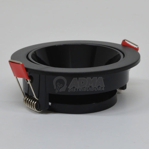 Recessed Spotlight for GU10 Round PVC White Black 23