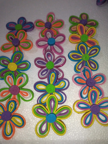 Decorative Flowers. Eva Foam Crafts X 10 Units 2