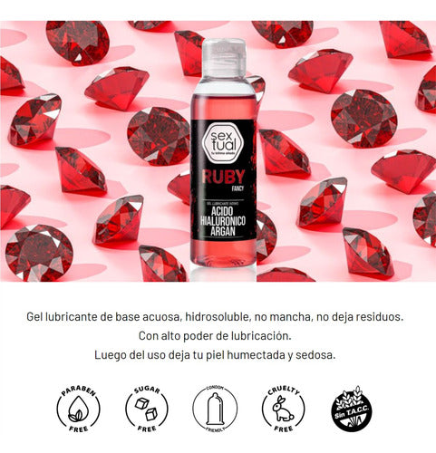 MON AMANT Gel Lubricante Intimo Lube Ruby Fancy Propiedades Para Piel 2