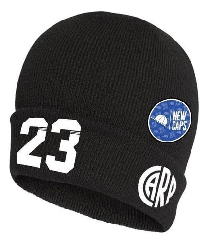 Newcaps Wool Beanie, Custom Number Choice, White, Code #78 3