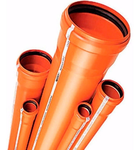 Awaduct 50mm x 4m Polypropylene Sewage Pipe with Rubber Ring 0