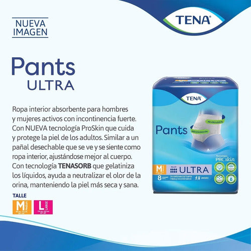 Tena Pants Ultra L Large 24 Ct. Unisex For Adults M F R 2