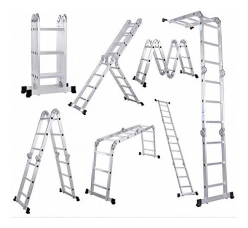 TODO TODO 4x3 Aluminum Ladder - 3.50m - 12 Steps 0