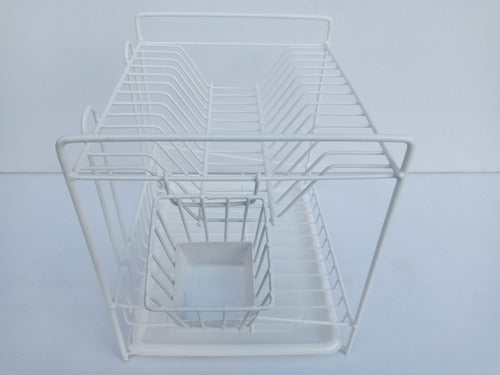 Sashi Dish Drying Rack with Cutlery Holder for 13 Plates 6