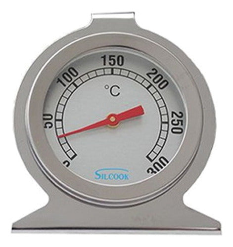 Silcook Analog Thermometer for Oven Stainless Steel 0