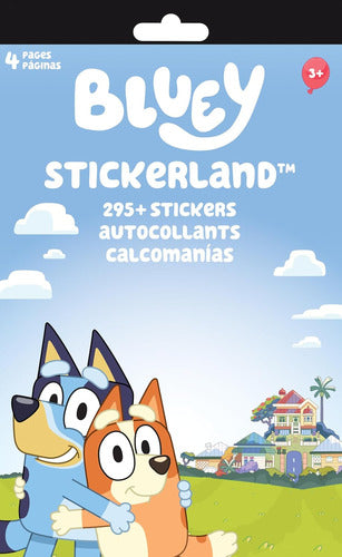 Bluey Sticker Book with 4 Licensed Stickerland Pages 0