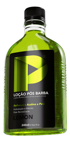 Loção Pós Barba Play Barber 240ml Lemon Poteção 2 Unidades 4