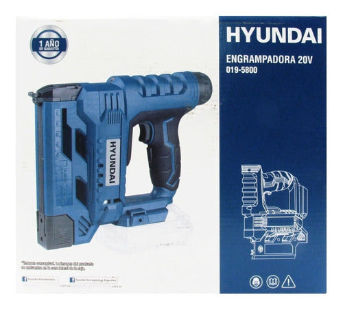 Engrampadora A Batería 2.0 Hyundai 20v N21- Ferrejido 1