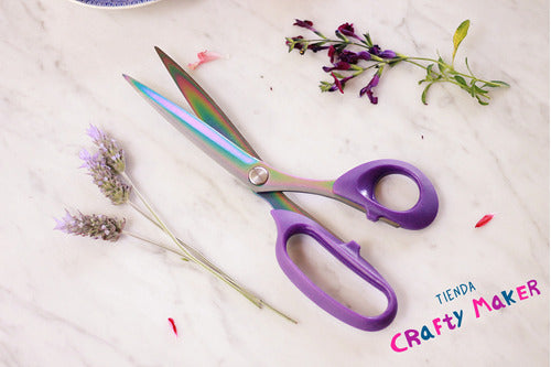 Tienda CraftyMaker Premium Violeta Tailor Scissors Steel Blade 25cm 3