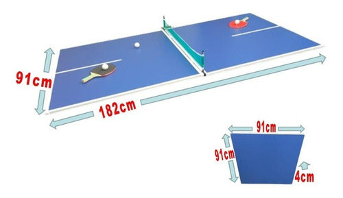 NeLiMonEBa Foldable Ping Pong Top - Family Size with Free Set 1