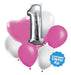 Globox Set Of 9 Pink Balloons 1 Year 0