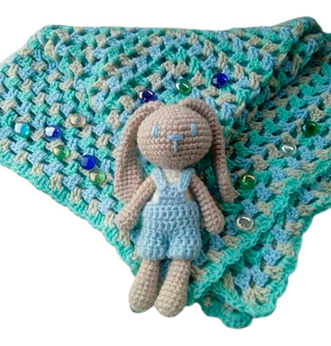 Handmade Crochet Baby Blankets - Birth Baby Shower Gift Set 0