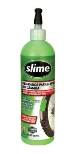 Sellador Para Neumático Moto Bicicleta Con Cámara Slime 8oz 0