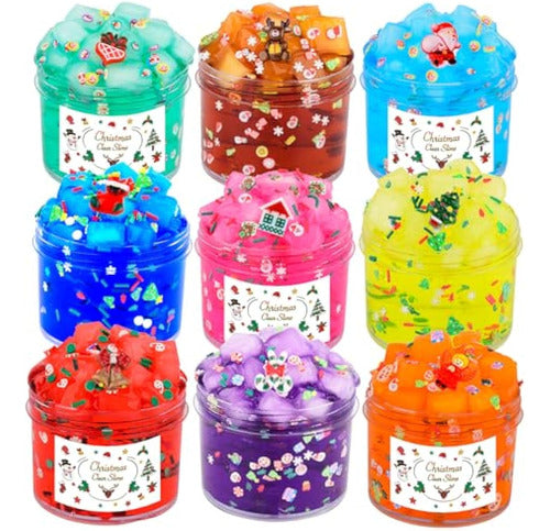 Pack of 9 Crunchy Jelly Cubes, Slime 0