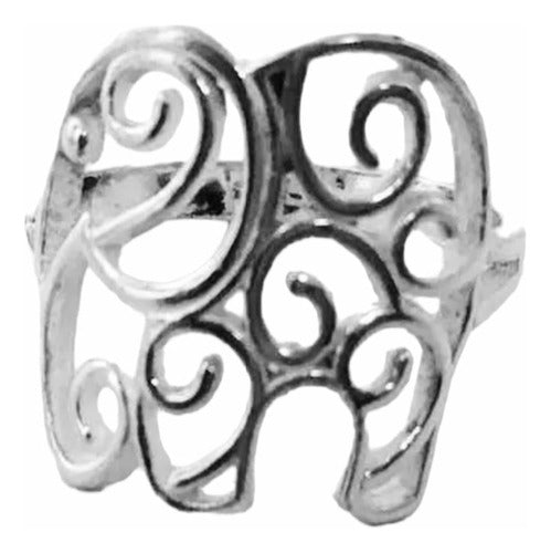 Inspira Joyas Elephant Wisdom Ring in 925 Silver 0