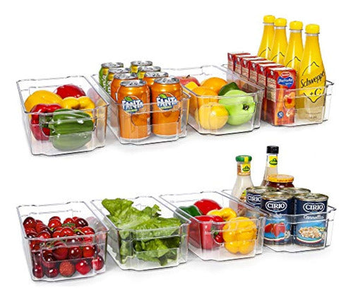 Hoojo - 8 Organizers Containers for Refrigerator 0