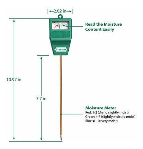 Medidor De Humedad Para Plantas Jardineria Dr.meter 1