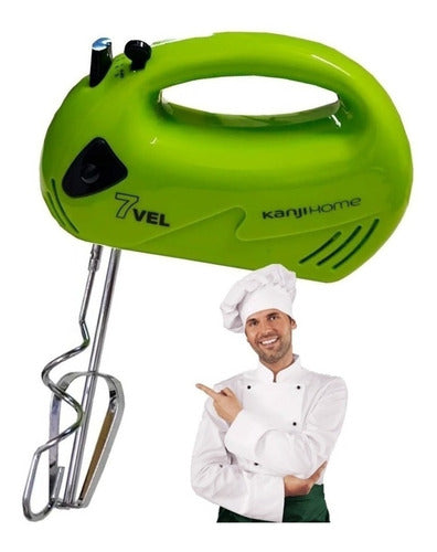 Kanji Hand Mixer 7 Speed Kneader 300W 0