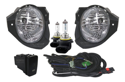 Kit Faros Auxiliares Toyota Hilux 2008 - 2011 C/tecla 0