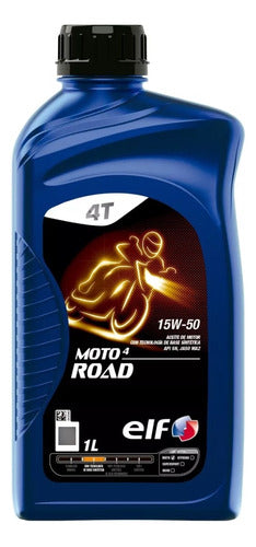 Elf 15w50 Moto 4 Road Oil 4 Lts. (4 Bidons Of 1lt) 2