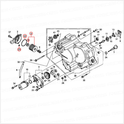 Honda Oring Filtro Aceite Trx 300 Trx 420 Original Japon J1 1