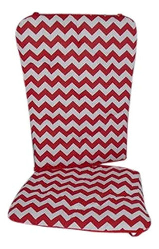 Baby Doll Bedding Chevron Mecedora Cojin, Rojo 0